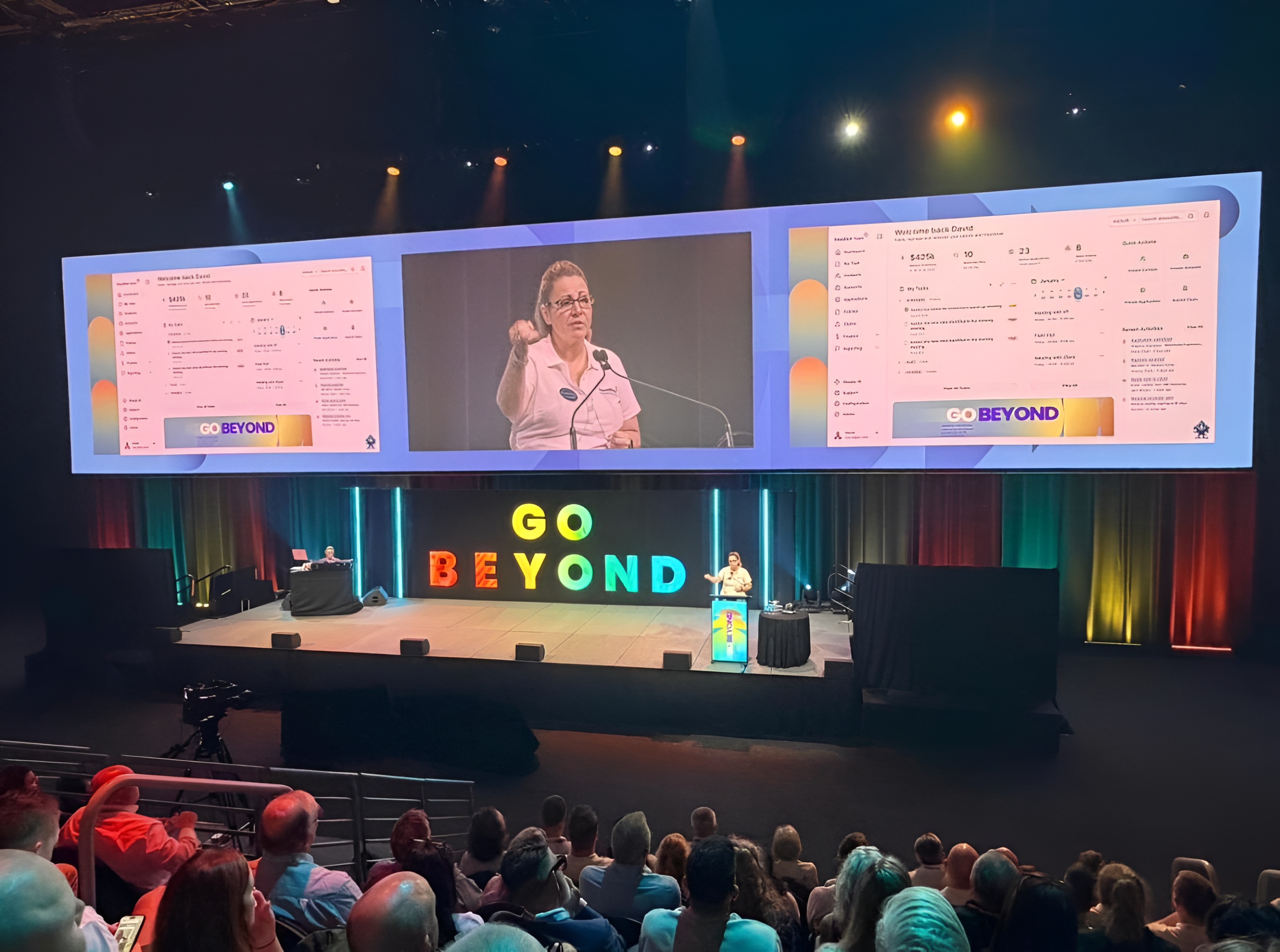 The product on stage at one of Australia's largest insurance broker summits