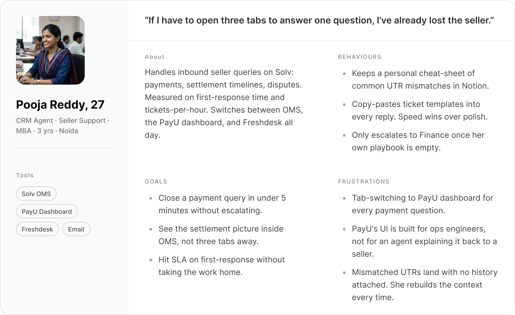 Persona — CRM Agent