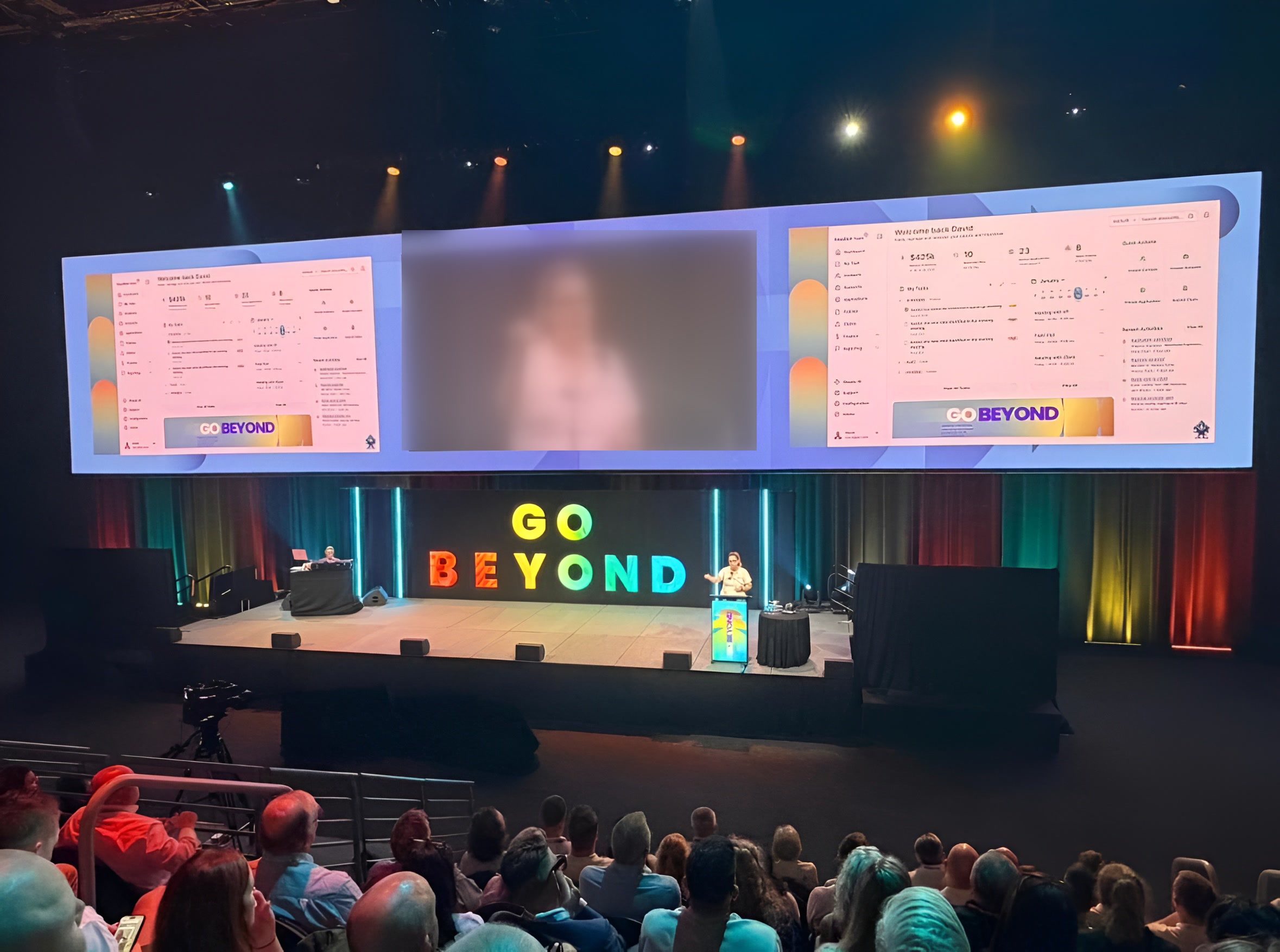 The product on stage at one of Australia's largest insurance broker summits